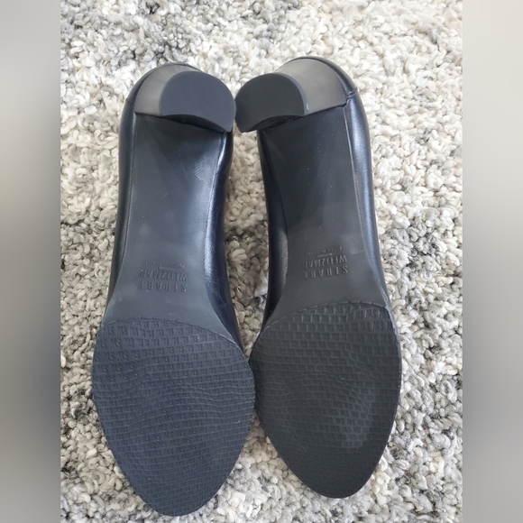 Stuart Weitzman Platform Pump Rounded-Toe Black Women's Shoes Sz 8 N New W Box - Picture 8 of 13